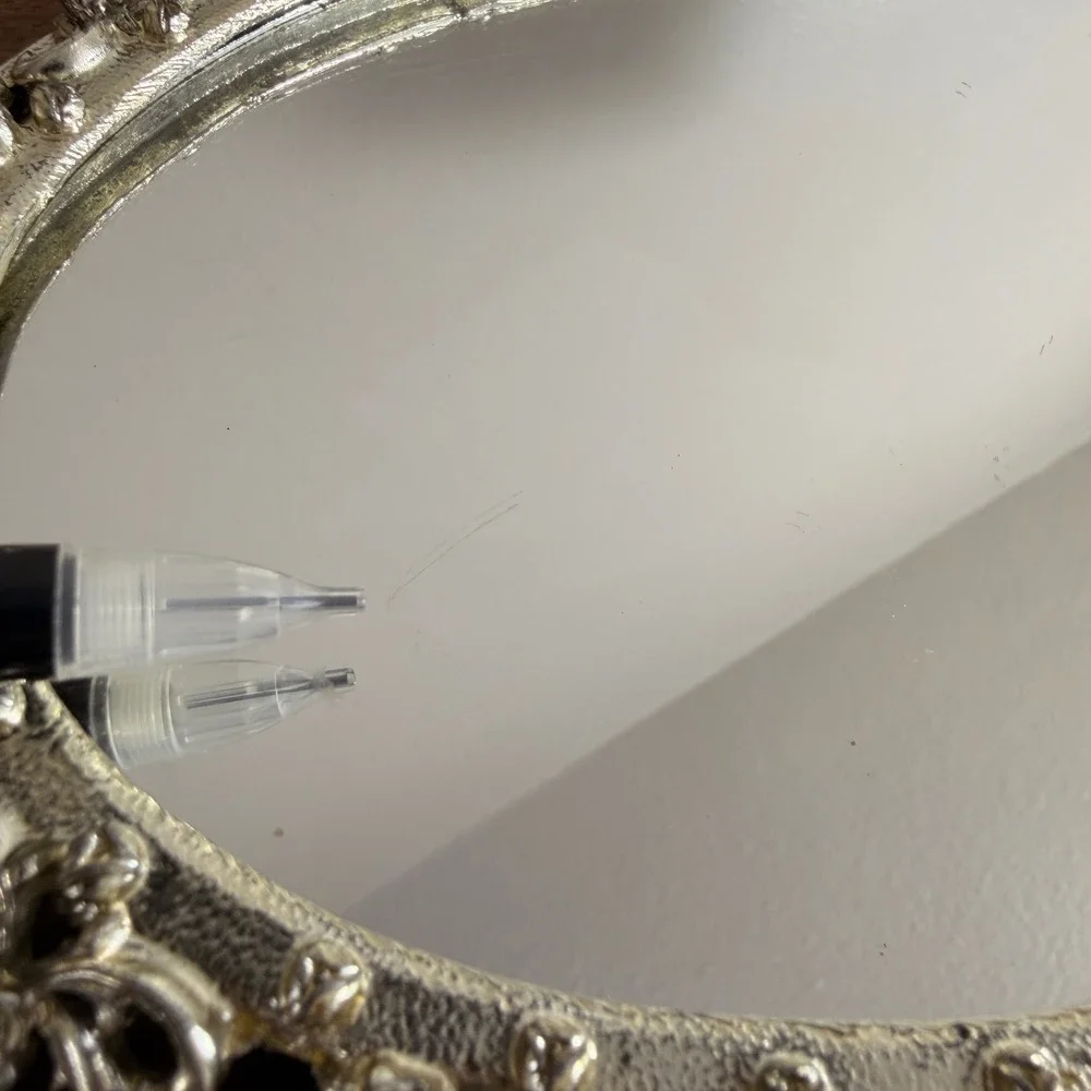 Vintage Ornate Oval Vanity Mirror Cast Metal Floral Filigree Hollywood Regency